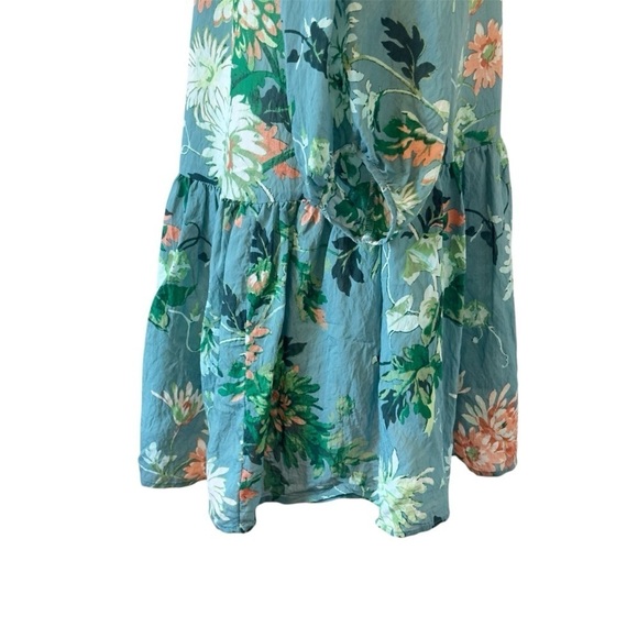 H&M Floral Wide Cut 3/4 Sleeve Woman’s Dress XS - Picture 6 of 10